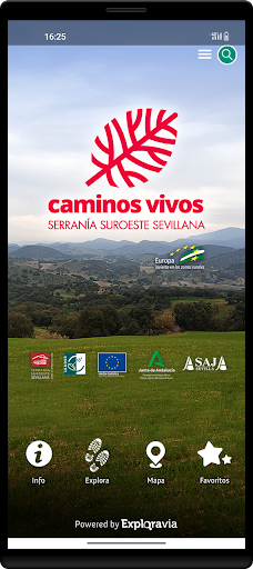Android application Caminos Vivos screenshort