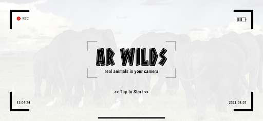Android application AR Wilds screenshort