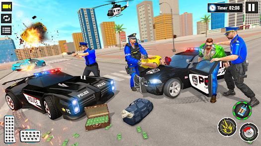 Police Car Chase Shooting Game  screenshots 3