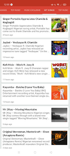 Naija Music App Screen 3