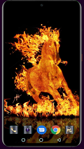 Abstract Fire Wallpaper Screen 3