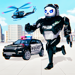 Cover Image of Descargar panda robot coche: juegos de robot 1.8 APK