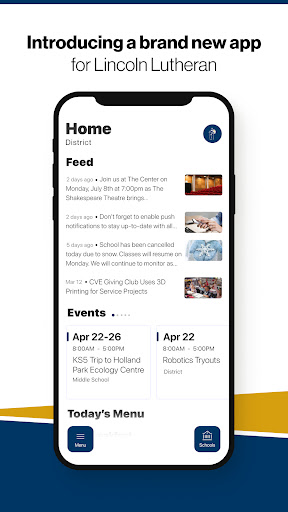 Android application Lincoln Lutheran Warriors screenshort