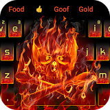 Hot Flame Evil Skull Keyboard Theme icon