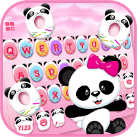 Тема для клавиатуры Pinky Panda Donuts New