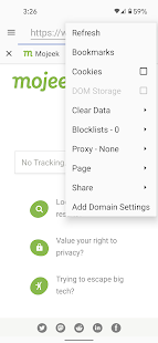 Privacy Browser Screenshot