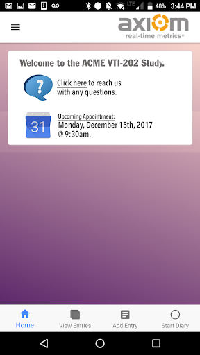 Android application Fusion ePRO screenshort