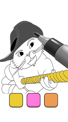 Puss N Boots Coloring