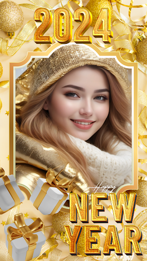 New Year Photo Frame 2024 Screen 2