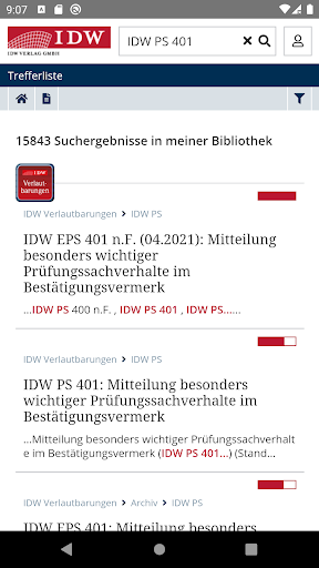 IDW Bibliothek Screen 3