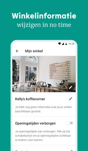 Sales Assistant winkelgebieden Screen 2