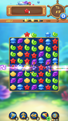 Android application Hunter Jewel - Match 3 Ocean screenshort