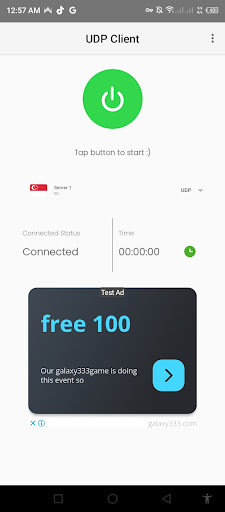 UDP Client Screen 2