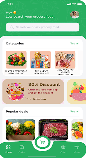 Android application Indigrocery screenshort