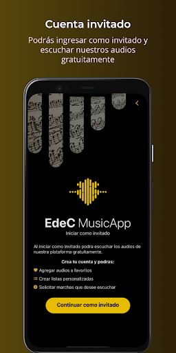 EdeC Music App Screen 2