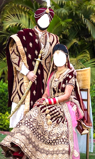 Sikh Couple Wedding Photo Suit
