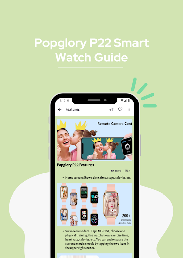 Popglory P22 Smart watch Guide
