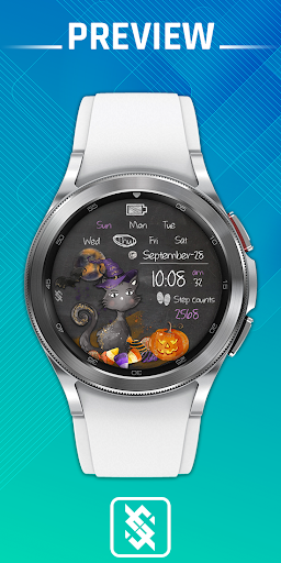 Android application BFF50- Halloween Pumpkin Cat screenshort