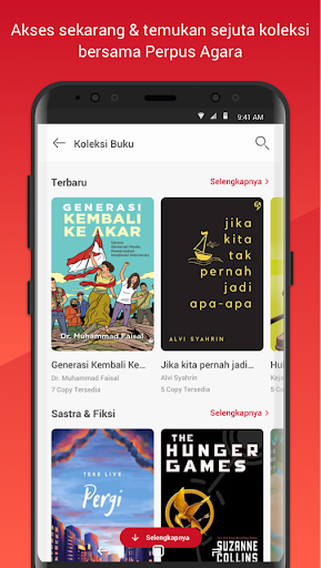 Android application Perpus Agara screenshort