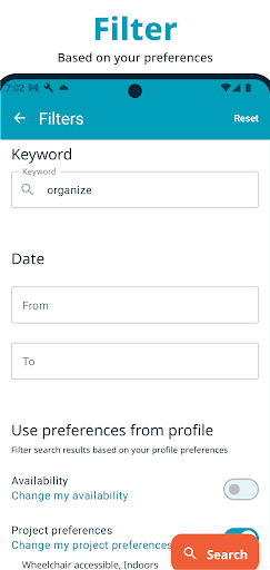 Screenshot of JustServe