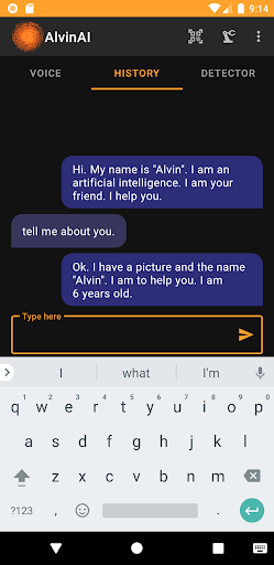 Alvin AI Assistant Screen 3