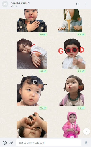 Lohee Niña Coreana Stickers Screen 2