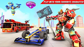 Multi Robot Formula Car flying - Screenshot 1