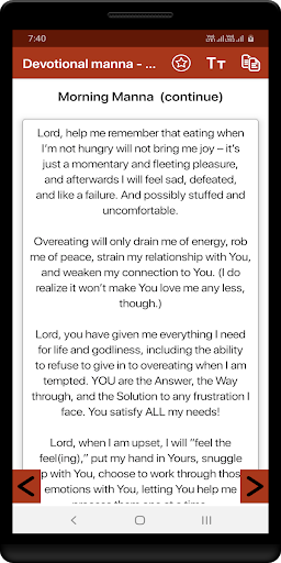 Devotional manna - Daily Screen 3