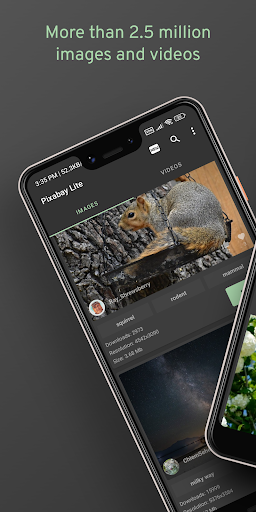 Android application Pixabay Lite (images & videos) screenshort