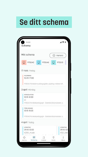 Android application LiU-app screenshort