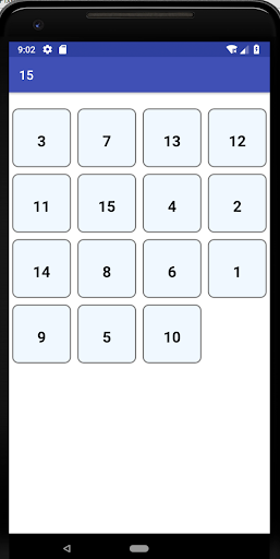 Android application Пятнашки Веб screenshort