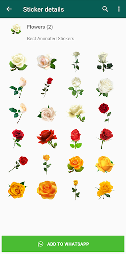 Roses Stickers WAStickerApps