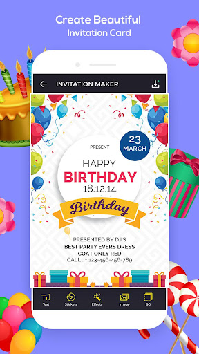 Android application Invitation Maker, Ecards Maker screenshort