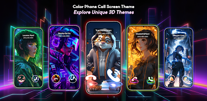 screenshot of Color Phone Call Screen Theme