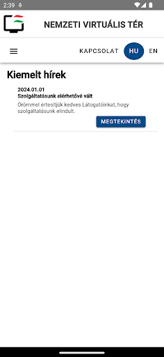 Nemzeti Virtuális Tér Screen 3