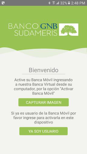 Android application Banca Móvil GNB Sudameris screenshort