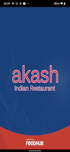 Android application Akash Indian Restaurant screenshort