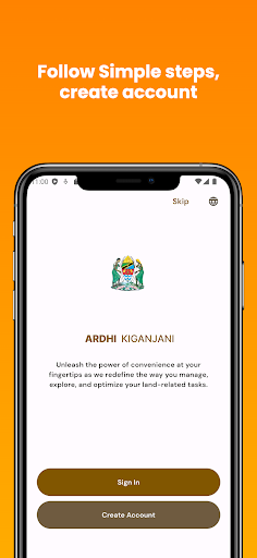 Android application Ardhi Kiganjani screenshort