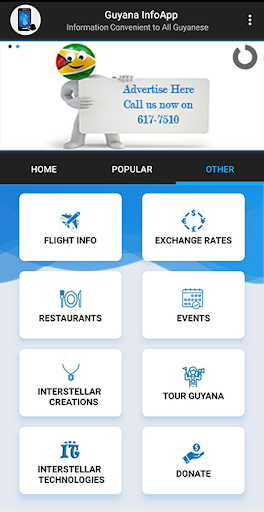 Guyana InfoApp Screen 3