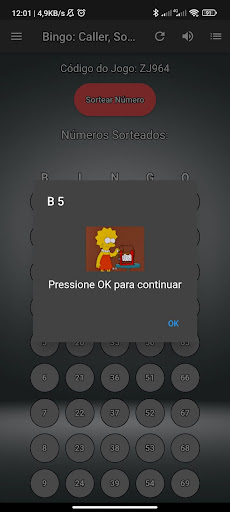 Sorteador de Bingo que Fala Screen 2