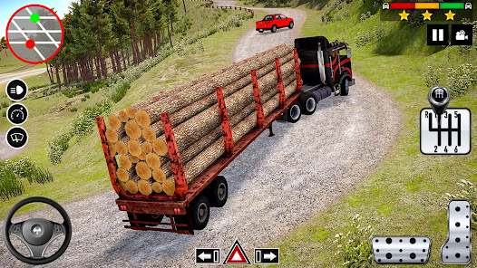 Log Transporter Truck Driving  screenshots 2