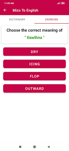 Mizo To English Dictionary Screen 3