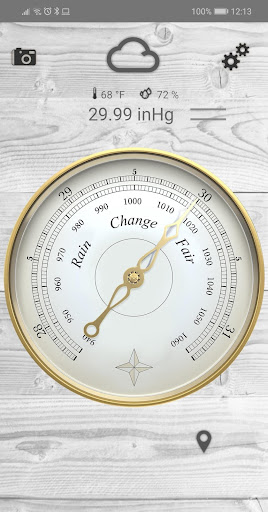 Android application Professional barometer screenshort