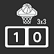 3x3 バスケットボールスコアボード