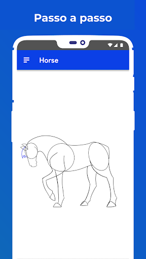 Como desenhar um Cavalo Fácil passo a passo para iniciantes