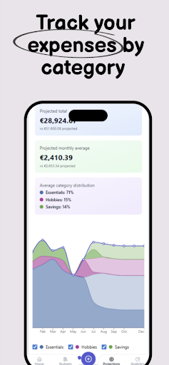 Screenshot of Shared expenses – Boney