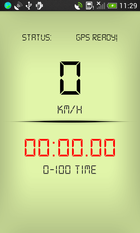 Android application Digital GPS Speedometer screenshort