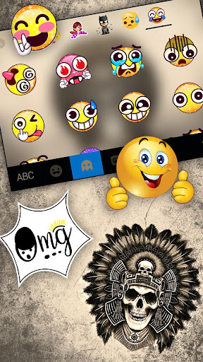 Native American Skull Keyboard Screen 3