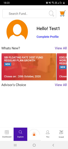 Android application Ark Financial Services screenshort