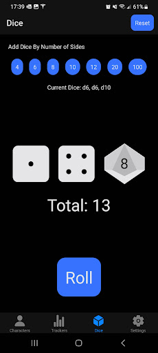 HP/XP Tracker Screen 2